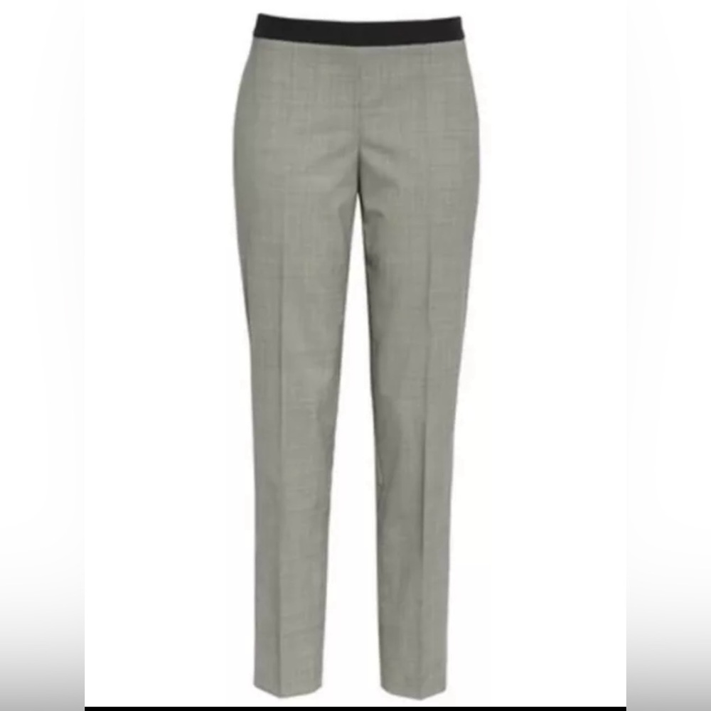 HUGO BOSS Tiluna side zip trouser. Size 2. Houndstooth pattern.